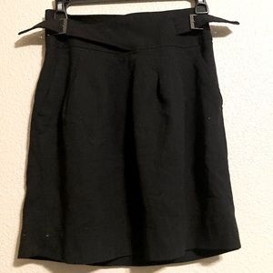 Black belted skirt